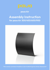 Paua Air 900 Assembly Instruction Manual