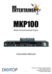 DIGITOP MR ENTERTAINER MKP100 Instruction Manual