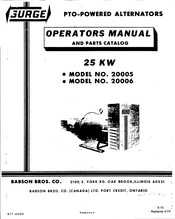 Babson Bros. Co. SURGE 20005 Operator's Manual