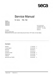 Seca 7802321004 Service Manual