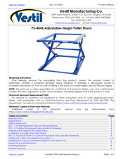 Vestil PS-4045 Manual
