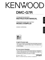 Kenwood DMC-G7R Instruction Manual