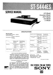 Sony ST-S444ES Service Manual