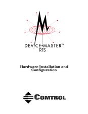 Comtrol DEVICE MASTER RTS Hardware Installation And Configuration