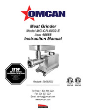 Omcan 48888 Instruction Manual