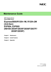 NEC N8100-2837F Maintenance Manual