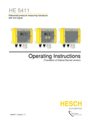 Axxeron HESCH HE 5411 Operating Instructions Manual