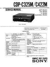 Sony CDP-C422M Service Manual