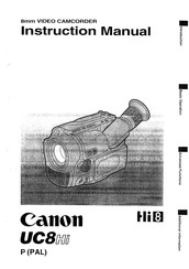 Canon UC8Hi Instruction Manual