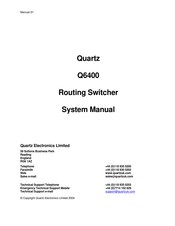 Quartz Q6400 System Manual