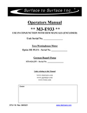 STS M3-E933 Operator's Manual