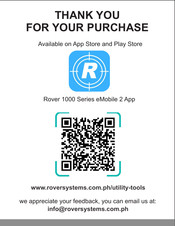 Rover RXBC13GHCFD Quick Manual