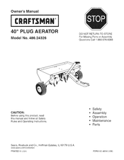Craftsman 486.24326 Owner's Manual