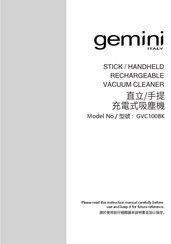 Gemini GVC100BK Instruction Manual