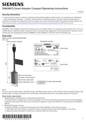 Siemens SINAMICS Smart Adapter Compact Operating Instructions Manual