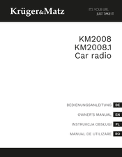 Krüger & Matz KM2008 Owner's Manual