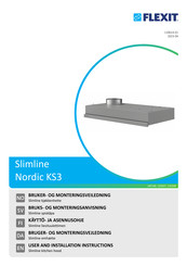 Flexit Nordic KS3 User And Installation Instructions Manual