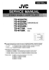 JVC TD-W204BK U Service Manual