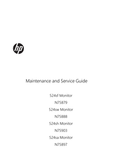 HP 524sa Maintenance And Service Manual