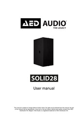 AED AUDIO SOLID15 User Manual