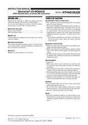 MG R7F4HD-DA32B Instruction Manual