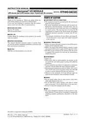 MG R7F4HD-DAC32C Instruction Manual