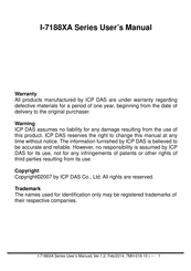 ICP DAS USA I-7188XB Series User Manual