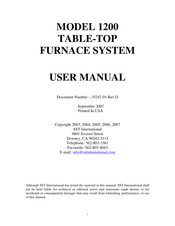 SST 1200 User Manual
