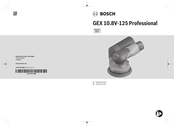 Bosch Professional GEX 10.8V-125 Original Instructions Manual