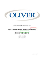 Oliver 623-N User's Operating And Instruction Manual
