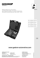 Gedore KL-0041-505 Instruction Manual