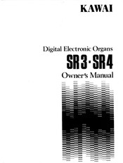 Kawai SR3 Owner's Manual