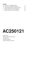 Gaggenau AC250121 User Manual And Installation Instructions