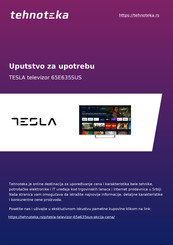 Tesla 65E635SUS Quick Start Manual