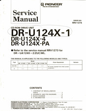 Pioneer DR-U124X-4 Service Manual