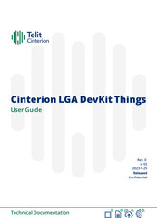 Telit Wireless Solutions Cinterion LGA DevKit Things User Manual