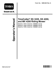 Toro TimeCutter SS 4200 Operator's Manual