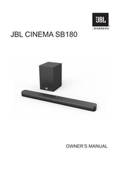 Harman JBL CINEMA SB180 Owner's Manual