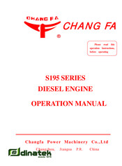Chang Fa S195B Operation Manual