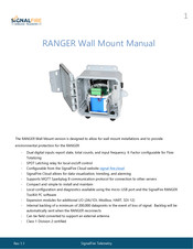 SIGNAL FIRE RANGER Wall Mount Manual
