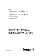 Ikegami TM20-17RPA Operation Manual