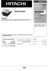 Hitachi C2117T Service Manual