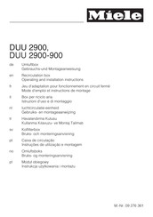 Miele DUU 2900-900 Operating And Installation Instructions
