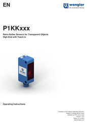 Wenglor P1KK009 Operating Instructions Manual