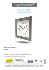 Bodet Profil 730 Hospital Installation And Operation Manual