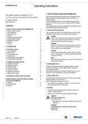 ebm-papst W1G200-EA91-45 Operating Instructions Manual