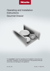 Miele ESW7670CTS Operating And Installation Instructions