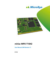 MicroSys miriac MPX-T1042 User Manual