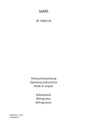 SANTO SK78803-6I Operating Instructions Manual