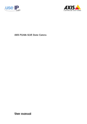 Axis P3268-SLVE User Manual